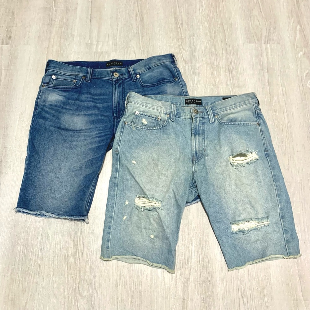 2 Bullhead Jeans Denim Shorts Men’s Size 33